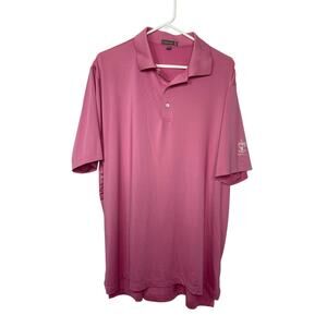 Peter Millar polo golf shirt SUMMER COMFORT men's extra large XL pink RICHLAND